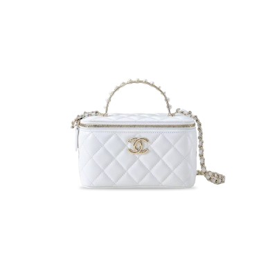 CHANEL MASTER CHAIN 24S WHITE CLUTCH BAG AP3956 (17*9.5*7.8cm)